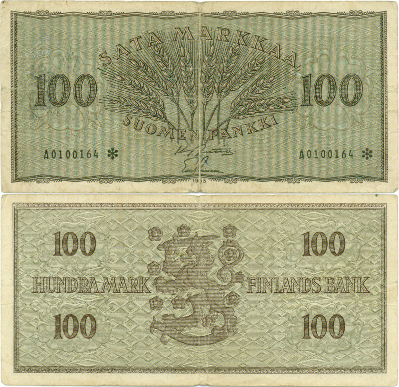 100 Markkaa 1955 A0100164*